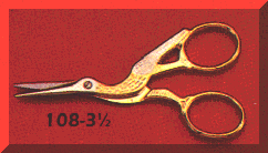 Mundial Stork Embroidery Scissors #108-31/2